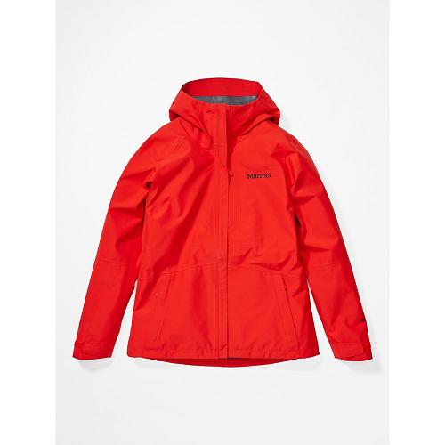 Marmot Minimalist Jackets - Womens Rain Jacket Red CA439865 Canada